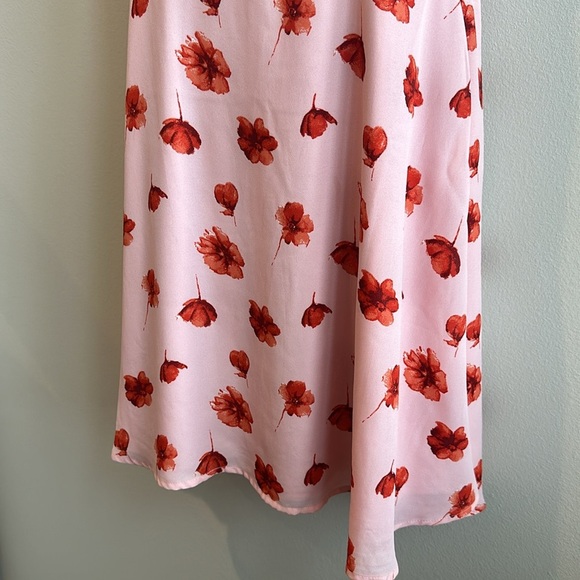 Altar’d state pink floral dress- large - Picture 4 of 6